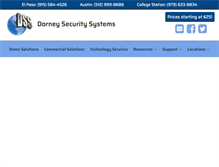 Tablet Screenshot of dorneysecurity.com